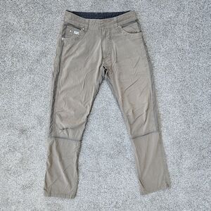 Kuhl Radikl Cargo Pants Casual Hiking Pant Army Gray Green Mens Size 30x32